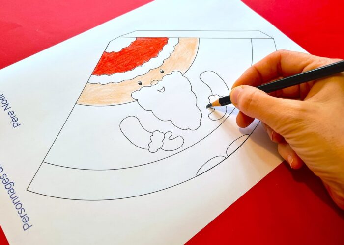 Color each character in Christmas colors!