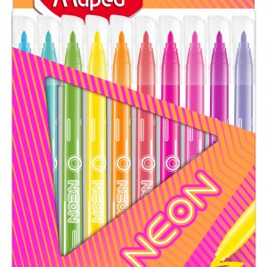 MAPED Neon Felt Tip Pens 10's