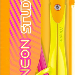 MAPED Neon Compass Study with Pencil - Colour Option Varies
