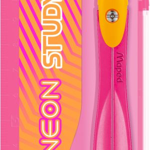 MAPED Neon Compass Study with Lead - Colour Option Varies