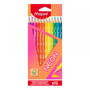 MAPED Neon Colour Pencil FSC 12's