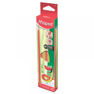MAPED Graphite Triangular HB Pencil Kidy Learn 12's