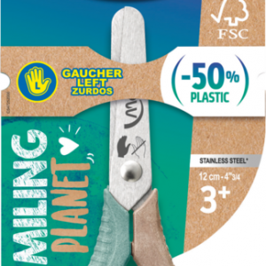 MAPED Smiling Planet Scissor 12cm Left Handed FSC