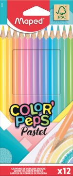 MAPED PASTEL Colour Pencils FSC 12's