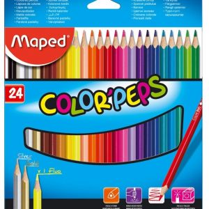 ?MAPED Colour Pencils Star Triangular 24's