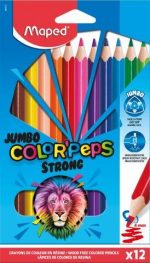MAPED Colour Pencils Strong Triangular Jumbo 0% Wood 12's