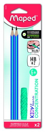 MAPED Graphite KidyLearn Focus HB 2's PLUS Chewable Topper