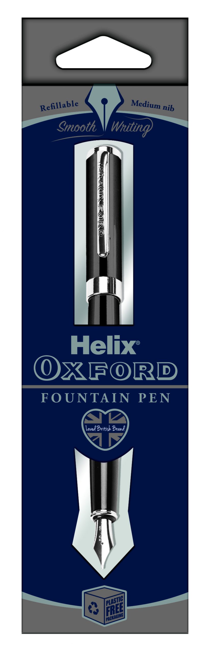 HELIX OXFORD Fountain Pen Blue Ink Graphite Maped Helix SA