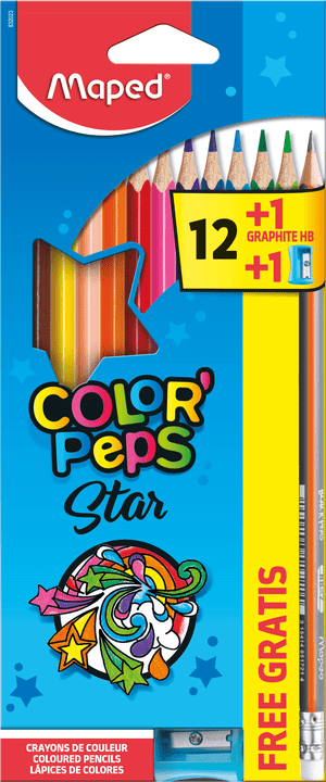 MAPED COLOR'PEPS STAR- BOX OF 12 PENCILS