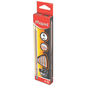 MAPED Graphite Triangular H Pencil 12's