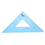Helix Set Square 31cm 45 Degree ALT – large, clear plastic set square for technical drawing and geometry