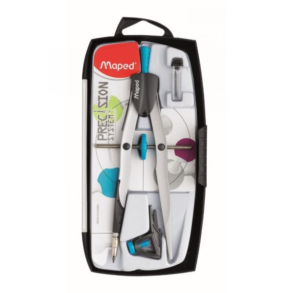 Maped Bow Compass Precision System 3 Piece – professional metal compass set for precise technical drawing