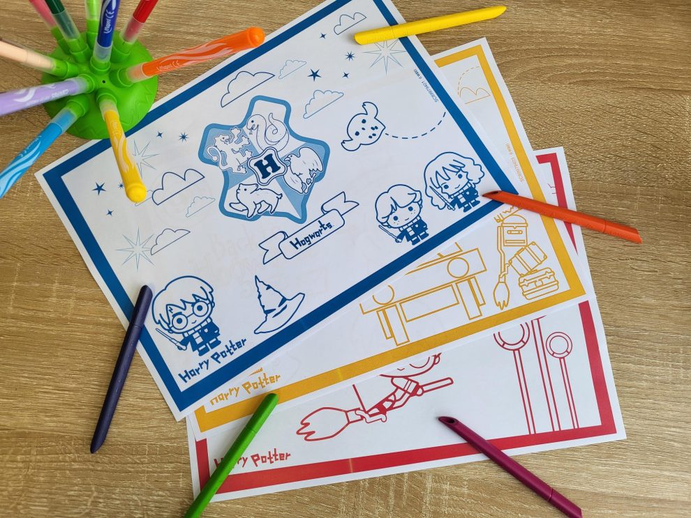 Harry Potter Colouring Sheets - Maped Helix SA