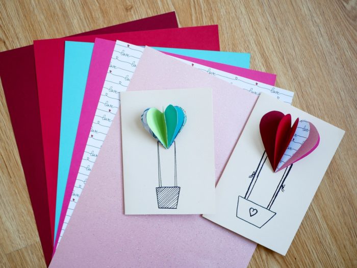 Hot air balloon card step 5