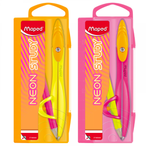 MAPED Neon Compass Study with Pencil - Colour Option Varies