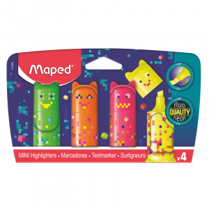MAPED Pixel Highlighter Mini 4's