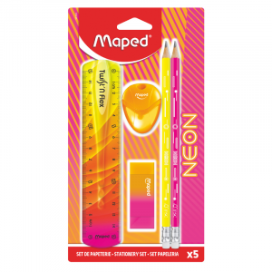MAPED Neon Stationery Set 5PC