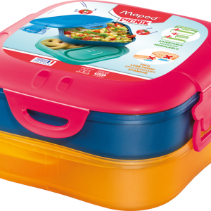 MAPED Picnik Concept Kids Lunch Box 3-IN-1 Pink