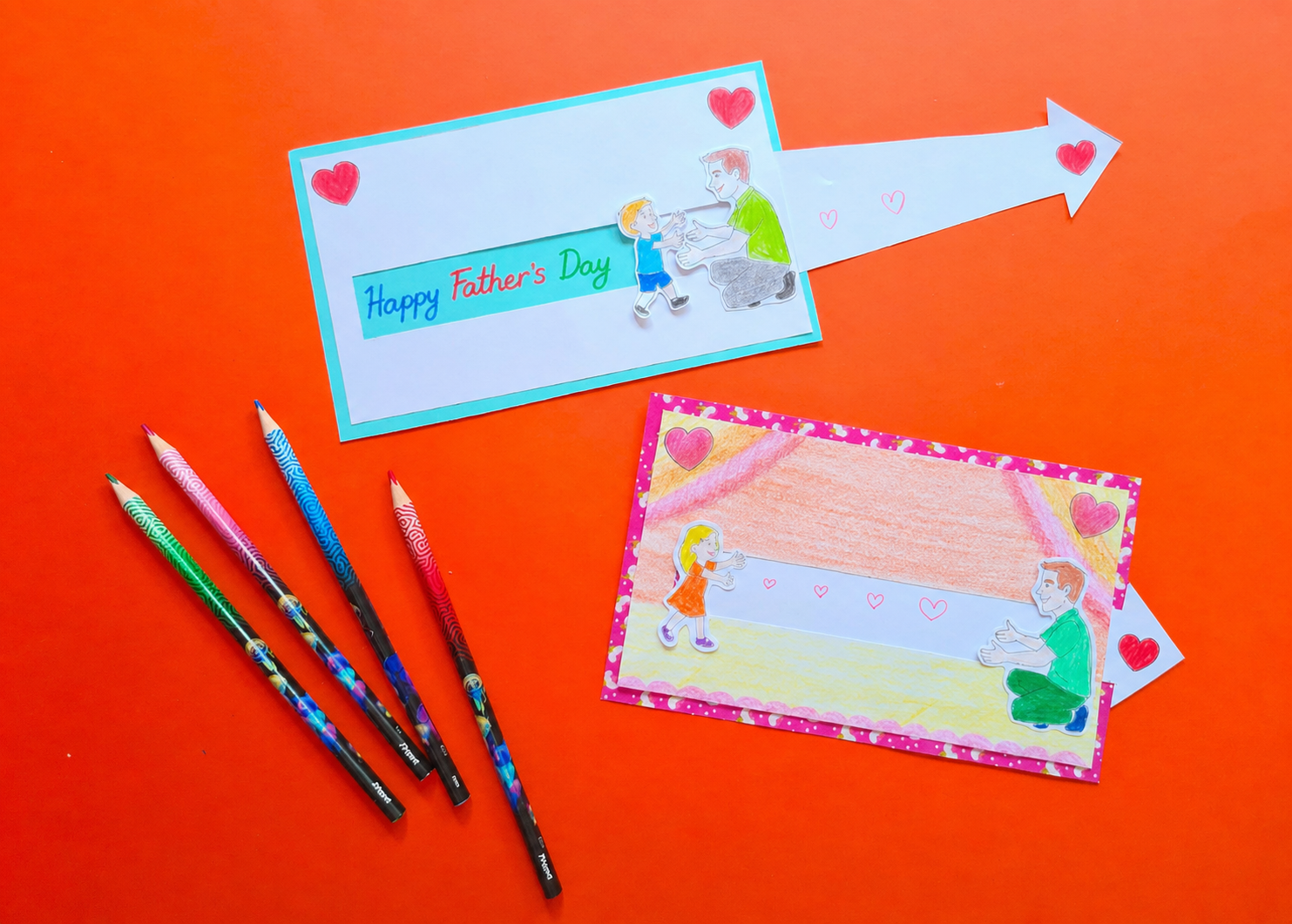 Father's Day: Create a pull-tab card with a hidden message