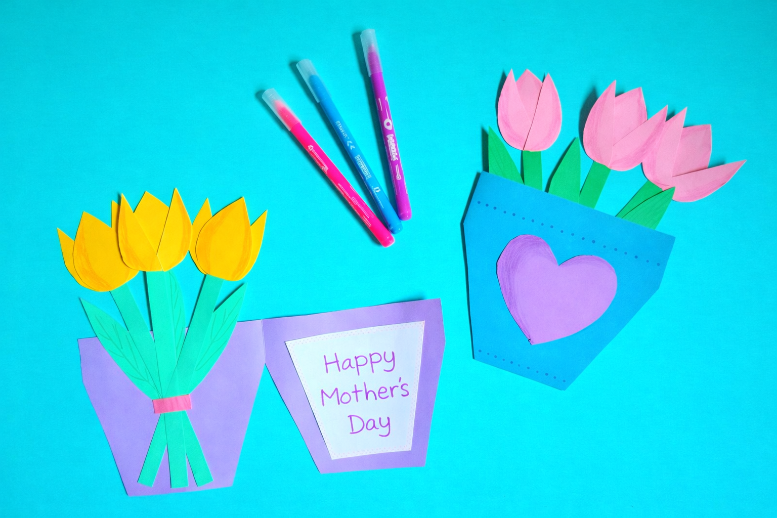 A Surprise Paper Tulip Card for Mother’s Day