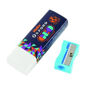 HELIX OXFORD GEO Eraser & Sharpener - Orange