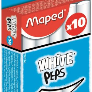 MAPED White'Peps Chalk - White 10's