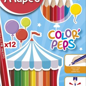 MAPED Colour Pencils Star Triangular Jumbo 12's