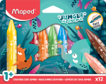 MAPED Jungle Jumbo Wax Crayons 12's