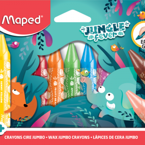 MAPED Jungle Jumbo Wax Crayons 12's