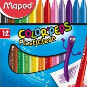 MAPED Plastic Crayons Color'Peps Triangular 12's