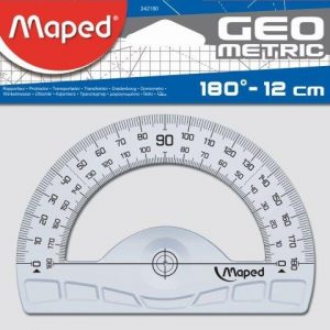 MAPED Protractor Geo - 12cm 180 Degree