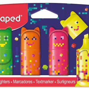 MAPED Pixel Highlighter Mini 4's