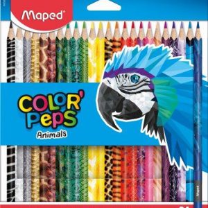 MAPED Colour Pencils Animal Triangular 24's