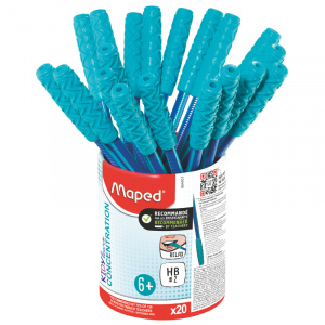 MAPED Graphite Kidy Learn HB +Chewable Topper 20's