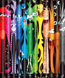 MAPED Colour Pencils Monster Triangular 0% Wood 12's