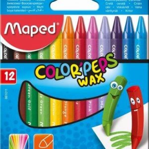 MAPED Wax Crayons Color'Peps Triangular 12's