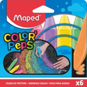 MAPED Sidewalk Chalk 6's