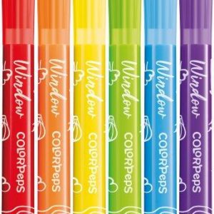 MAPED Color'Peps Window+Cloth Felt Tip 6's