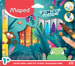 MAPED Jungle Jumbo Felt Tip 12's